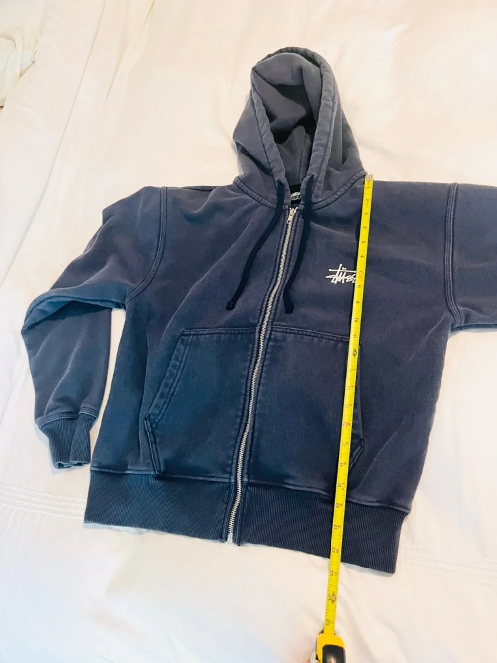 BASIC STÜSSY ZIP HOODIE PIGMENT DYED S - Picture 5 of 7